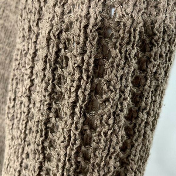 Rachel Zoe Sweater Taupe Knit Long Sleeve Minimalist Classic L - Picture 5 of 8